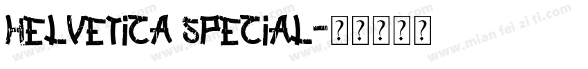 Helvetica special字体转换